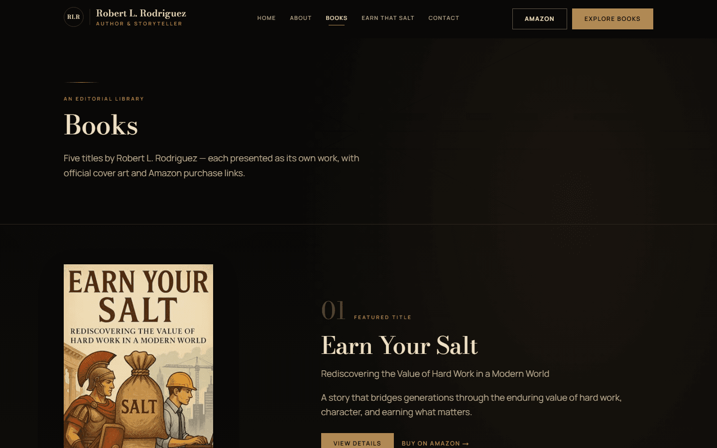 Books — catalog presentation for published works